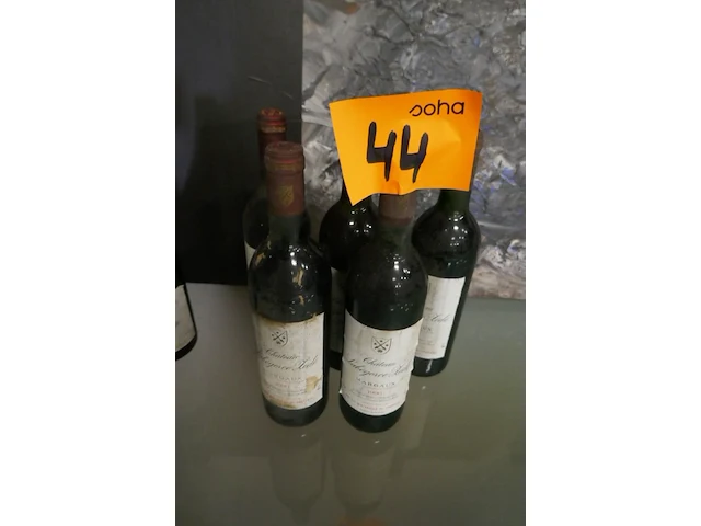 5 flessen labegorge zede - rode bordeaux wijnen 1990 en 1988 - afbeelding 1 van  3