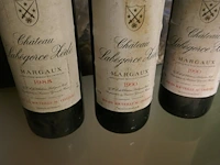 5 flessen labegorge zede - rode bordeaux wijnen 1990 en 1988 - afbeelding 3 van  3