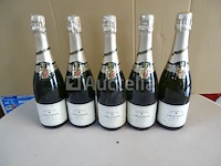 5 flessen vrancken champagne - afbeelding 1 van  5