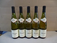 5 flessen weiber riesling 2016 - afbeelding 1 van  5