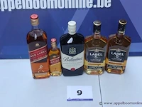 5 flessen whisky - afbeelding 1 van  1