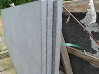 5 granieten platen gebrand en geborsteld met lijnen 2 zijden afgewerkt zwart 220x90x3 (9,90m2) , 3 granieten platen gebrand en geborsteld met lijnen 1 zijde afgewerkt zwart 220x90x3 (5,94m2) - afbeelding 8 van  9