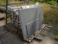 5 granieten platen gepolierd, donkergrijs, 4x afm. 220x110x2, 1x afm. 140x55x2 - afbeelding 3 van  7