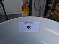 5 grote porseleinen borden , 5 grote porseleinen kommen - afbeelding 2 van  3