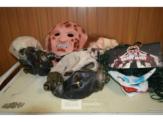 5 halloween maskers - afbeelding 1 van  5