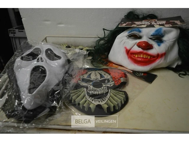 5 halloween maskers - afbeelding 1 van  5