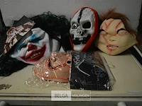 5 halloween maskers - afbeelding 1 van  5
