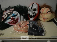 5 halloween maskers - afbeelding 1 van  5