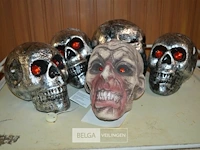 5 halloween skulls - afbeelding 1 van  3