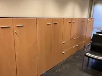 5 houten dossierkasten