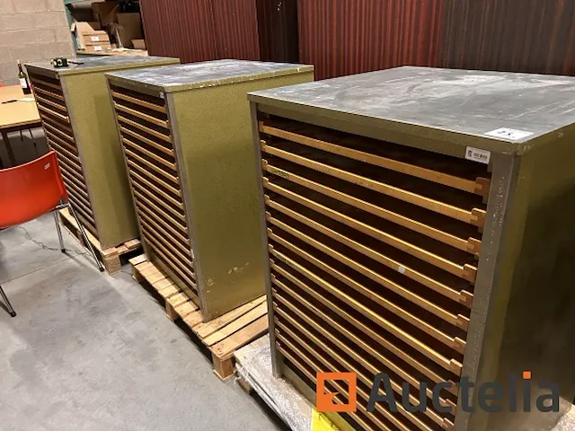 5 houten kasten met schuifpaneel - afbeelding 3 van  6