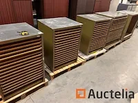 5 houten kasten met schuifpaneel - afbeelding 5 van  6