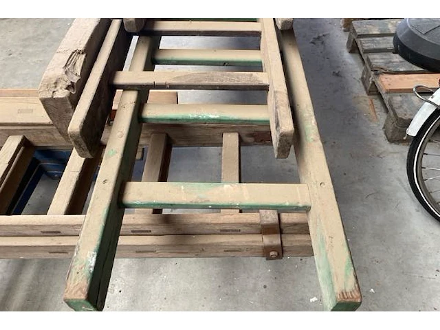 5 houten ladders - afbeelding 2 van  4