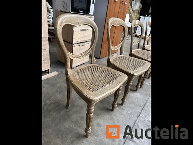 5 houten stoelen - afbeelding 2 van  4