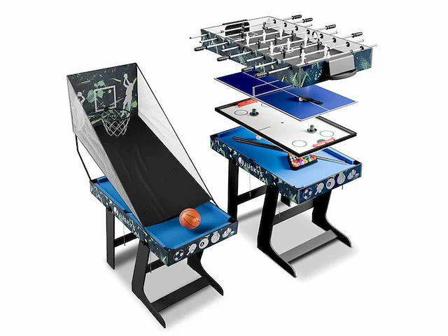 5-in-1 multi-game tafel - klaptafel voor kinderen met 5 tafels - afbeelding 1 van  9