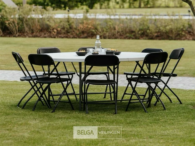 5 inklapbare ronde buffettafels ø 183 cm - afbeelding 7 van  7