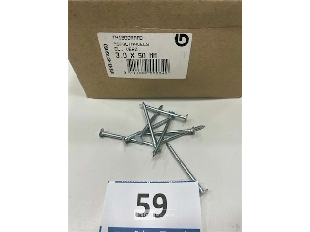 5 kg asfaltnagels 3 x 50 mm - afbeelding 1 van  3