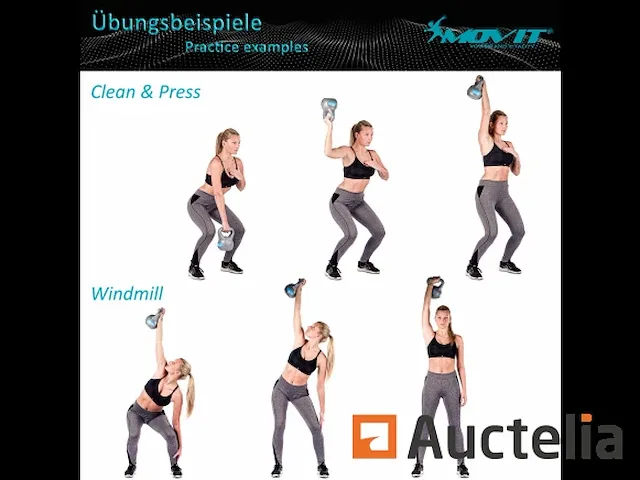 5 kg kettlebell grijs - afbeelding 2 van  3