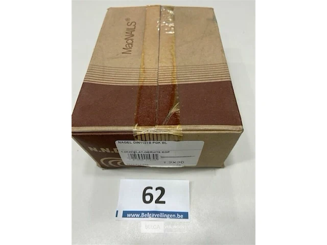 5 kg nagels met platte geruite kop 1,2 x 20 mm - afbeelding 3 van  3
