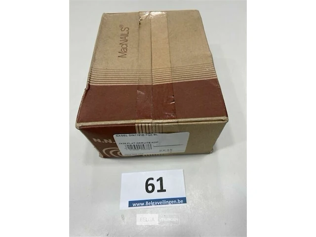 5 kg nagels met platte geruite kop 2 x 35 mm - afbeelding 3 van  3