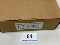 5 kg nagels met platte kop 1,2 x 20 mm - afbeelding 3 van  3