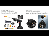 5 krachtige starlyf draadloze hogedrukreiniger & accessoire