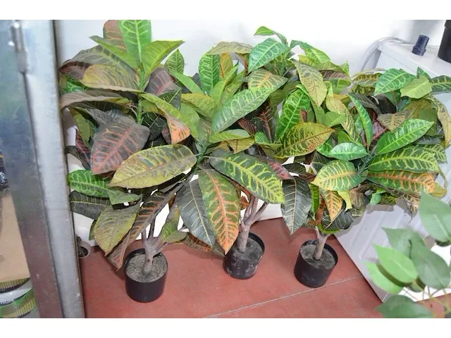 5 kunstof sierplanten in pot - afbeelding 5 van  8