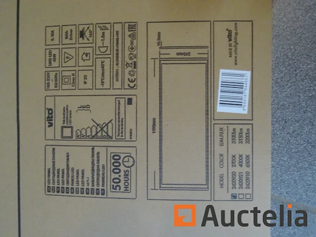 5 led paneel 40 w 30 cm x 120 cm warm wit 2700k - afbeelding 3 van  6