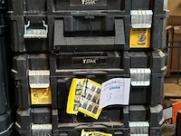 5 lege koffers dewalt, t stack - afbeelding 1 van  2