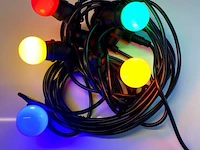 5 lichtsnoeren 10 meter 10 led-lampen - multicolor - afbeelding 4 van  8