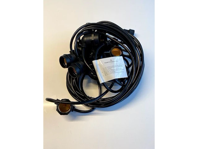 5 lichtsnoeren 10 meter 10 led-lampen - multicolor - afbeelding 6 van  8