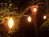 5 lichtsnoeren papaya 10m 10 grote lampen - extra warm wit - afbeelding 9 van  9
