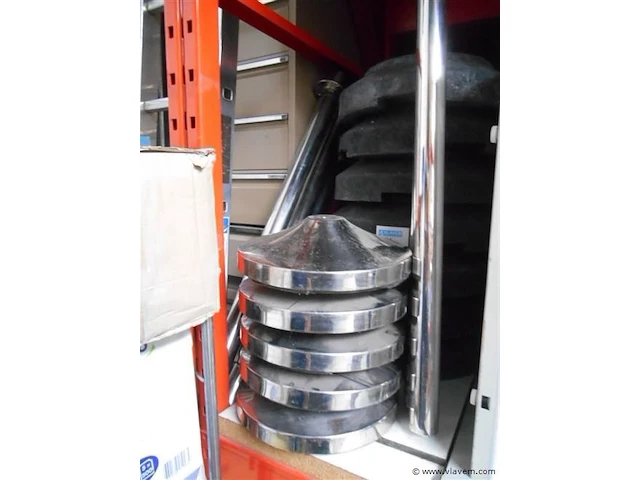 5 metalen afzetpalen h88 diameter voet 34 ged - afbeelding 2 van  2