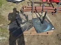 5 metalen parasolvoeten - afbeelding 3 van  4