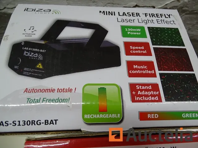 5 mini laser effect 100 + 30mw ibiza s130rg-bat - afbeelding 2 van  4