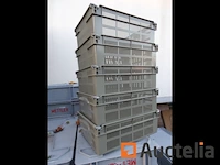5 nestbare plastic opbergbakken - afbeelding 5 van  7
