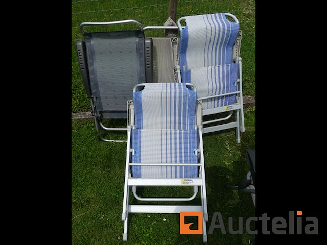 5 opvouwbare camping stoelen - afbeelding 2 van  3