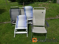 5 opvouwbare camping stoelen - afbeelding 3 van  3