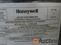 5 paar beschermende handschoenen tegen mechanische en chemische gevaren honeywell t950fl - afbeelding 2 van  3