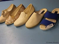 5 paar pantoffels belgische en italiaanse kwaliteit voor vrouwen maat ; 37 merk boco francesca en homes - afbeelding 1 van  1