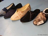 5 paar pantoffels belgische en italiaanse kwaliteit voor vrouwen maat ; 38 merk boco francesca en homes - afbeelding 1 van  1