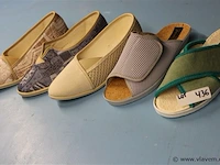 5 paar pantoffels belgische en italiaanse kwaliteit voor vrouwen maat ; 39 merk boco francesca en homes - afbeelding 1 van  1