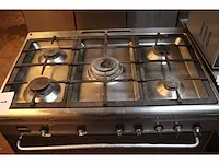 5-pits rvs gasfornuis smeg - afbeelding 2 van  6