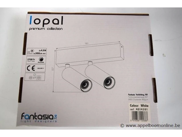 5 plafondlampen vv 2 led sports fantasia lopal - afbeelding 2 van  2