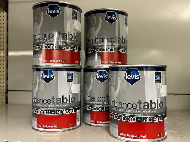 5 potten verf levis - afbeelding 1 van  3