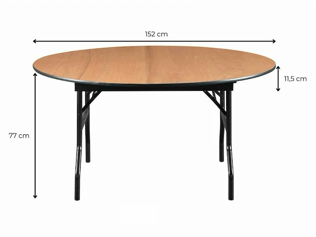 5 pro buffettafels ø 152 cm - afbeelding 3 van  5