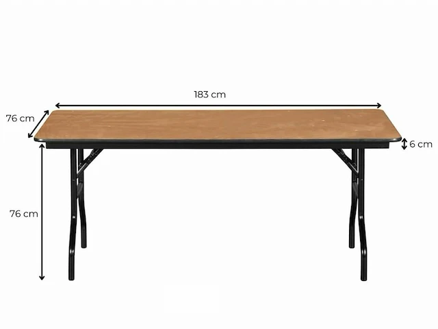 5 pro buffettafels 183 x 76 cm - afbeelding 3 van  5