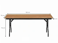 5 pro buffettafels 183 x 76 cm - afbeelding 3 van  5