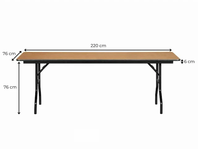 5 pro buffettafels 220 x 76 cm - afbeelding 3 van  5