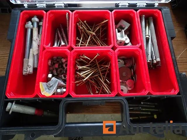 5 professionele koffers gevuld met bevestigingsmiddelen qbrick - afbeelding 4 van  37